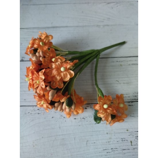 Мелкоцветковые букетики (12 шт)  цв. оранжевый, цена за пучок